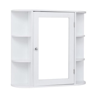 Καθρέπτης Μπάνιου με Ντουλάπι 65 x 17 x 63 cm Costway JV10446WH