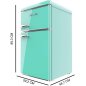 Ηλεκτρικό Mini Ψυγείο 86L Bolero CoolMarket 2D Origin Χρώματος Πράσινο CECOTEC CEC-01899