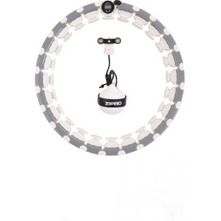 Hula Hoop με Βάρος και Λειτουργία Μασάζ 300–350 mm Λευκό-Γκρι13112339 Zipro