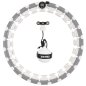 Hula Hoop με Βάρος και Λειτουργία Μασάζ 300–350 mm Λευκό-Γκρι13112339 Zipro