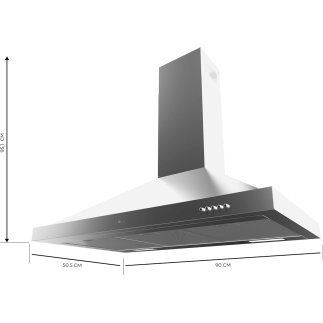 Απορροφητήρας Καμινάδα 90cm Bolero 165 W Inox CEC-02844 Cecotec