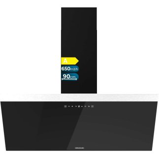 Απορροφητήρας Καμινάδα 90cm Bolero Flux DT 90650 650m³/h Μαύρο CEC-02897 Cecotec