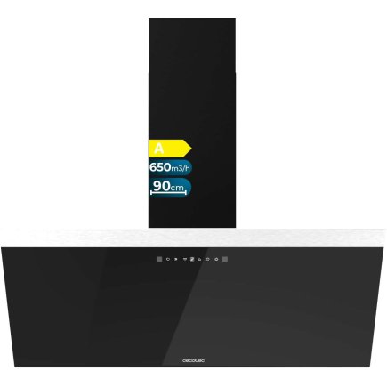 Απορροφητήρας Καμινάδα 90cm Bolero Flux DT 90650 650m³/h Μαύρο CEC-02897 Cecotec