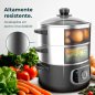 Ηλεκτρικός Ατμομάγειρας 1300W με 3 Δοχεία από Ανοξείδωτο Ατσάλι 10lt Vapovita SteelPot CEC-100072 Cecotec