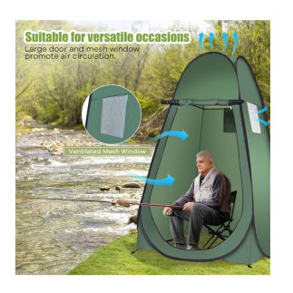 Σκηνή Αλλαγής Ρούχων / Ντους Pop-Up 120 x 120 x 190 cm Costway NP11198GN