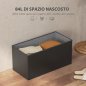 HOMCOM Πτυσσόμενο Κουτί Αποθήκευσης 84L, Με Επενδυμένο Καπάκι και Επένδυση από Συνθετικό Δέρμα, 76x38x38cm, Μαύρο 838-469V00BK