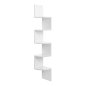 Γωνιακή Ξύλινη Ραφιέρα με 5 Ράφια 20 x 20 x 127.5 cm Χρώματος Λευκό VASAGLE LBC20WT Γωνιακή Ξύλινη Ραφιέρα με 5 Ράφια 20 x 20 x 127.5 cm Χρώματος Λευκό VASAGLE LBC20WT