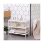 Ξύλινο Stand Αποθήκευσης Παπουτσιών με 3 Ράφια 70 x 26 x 55 cm Songmics LBS13W