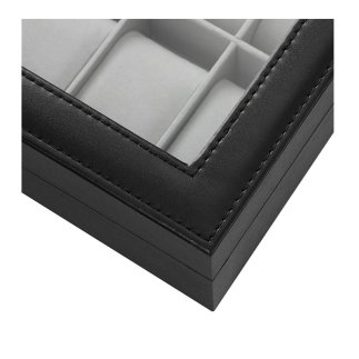 Θήκη Ρολογιών με 12 Θέσεις 32 x 20 x 8.5 cm Songmics JWB12BK