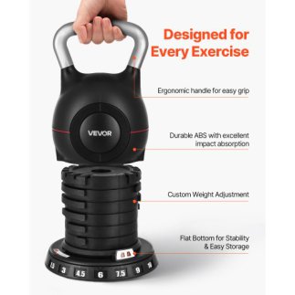 VEVOR Ρυθμιζόμενο Kettlebell με 7 Επίπεδα Βάρους HLKDHS1588KGL8BX1002V0