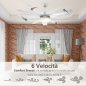 HOMCOM 3 Mode LED Light Ανεμιστήρας Οροφής με Τηλεχειριστήριο, 6 Ταχύτητες, Φ132x40cm B31-392WT
