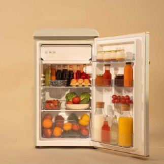 Ρετρό Μίνι Ψυγείο 95L με Κατάψυξη Icebox & Ρυθμιζόμενη Θερμοκρασία Μπεζ CEC-00259 Cecotec