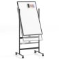 Costway Διπλής Όψης Πίνακας Whiteboard με Ρυθμιζόμενο Ύψος και Αξεσουάρ CB10564BK