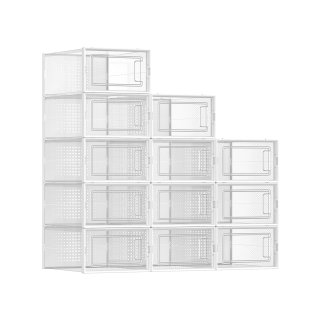 SONGMICS Κουτιά Αποθήκευσης Παπουτσιών 36 x 28 x 22 cm Μέγιστο Μέγεθος 10.5 UK LSP12W