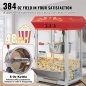 VEVOR Μηχανή Ποπ Κορν Πάγκου 850W 8 Oz 48 Κούπες Κόκκινη TSBMHJ8OZ850WJWNRV2