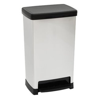 5Five Simply Smart Κάδος Απορριμμάτων 50L με Πεντάλ – Μεταλλική Όψη 214538