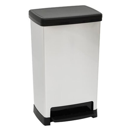 5Five Simply Smart Κάδος Απορριμμάτων 50L με Πεντάλ – Μεταλλική Όψη 214538