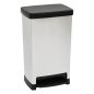 5Five Simply Smart Κάδος Απορριμμάτων 50L με Πεντάλ – Μεταλλική Όψη 214538