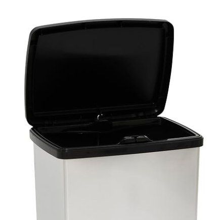 5Five Simply Smart Κάδος Απορριμμάτων 50L με Πεντάλ – Μεταλλική Όψη 214538
