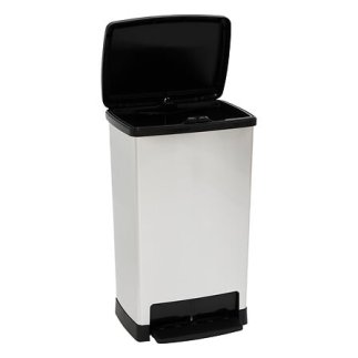 5Five Simply Smart Κάδος Απορριμμάτων 50L με Πεντάλ – Μεταλλική Όψη 214538