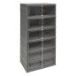 5Five Simply Smart Πλαστική Συρταριέρα Fold'N'Box 6 Θέσεων – Ανοιχτό Γκρι 205515