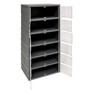 5Five Simply Smart Πλαστική Συρταριέρα Fold'N'Box 6 Θέσεων – Ανοιχτό Γκρι 205515