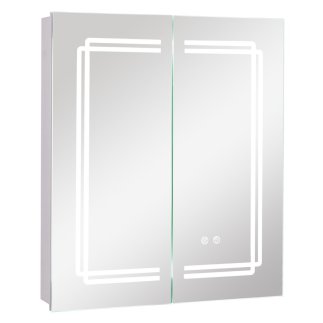Costway LED Φωτιζόμενο Ντουλάπι Μπάνιου με Ρυθμιζόμενο Φωτισμό και Αντιθαμβωτική Λειτουργία BA8162DE
