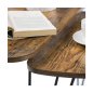 Σετ Μεταλλικά Βοηθητικά Τραπέζια Nesting 60 x 38 x 47.5 cm 2 τμχ VASAGLE LNT012B01