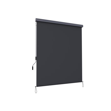 SONGMICS Κάθετο Ρολό Σκίασης-Τέντα 2.5 x 1.6 m. με αναδιπλούμενη κασέτα Γκρι, ,GSA165GY 
