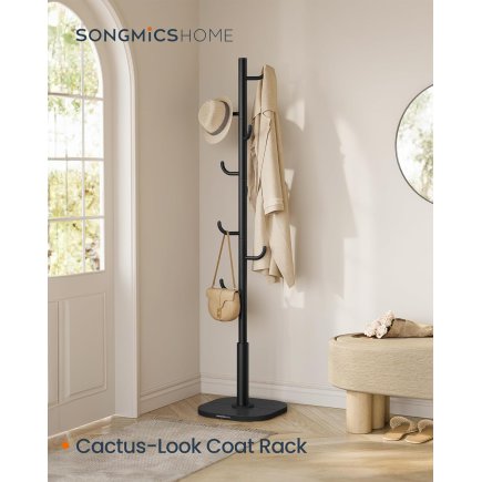SONGMICS Κάκτος Κρεμάστρα Ρούχων 40x40x175.3cm με Μεγάλη Χωρητικότητα και Σταθερή Βάση RCR039B01