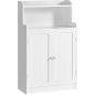 VASAGLE Ντουλάπι Μπάνιου 60x30x110cm με Ρυθμιζόμενα Ράφια και Ασφαλή Στήριξη BBC770W01