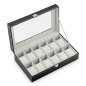 Massido Κουτί για 12 ρολόγια MS-710 μαύρο-μπεζ MS-710-Black-Beige