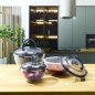 Σετ Δοχεία Φαγητού 3 Τεμάχια 24 x 16.5 x 24 cm - Μαύρο KA0502 Cook Concept