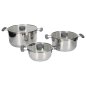 Σετ Κατσαρολών All-in-One X3 Easy Storage 17/21/25cm - Inox KC5228 Cook Concept