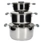Σετ Κατσαρολών All-in-One X3 Easy Storage 17/21/25cm - Inox KC5228 Cook Concept