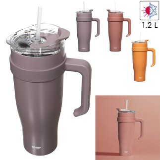 Θερμός Ποτήρι Μεταφοράς 1,2L Πορτοκαλί KA0587-Orange Cook Concept