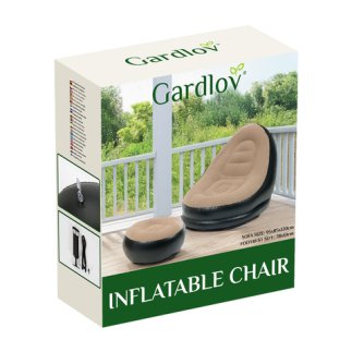 Gardlov Φουσκωτή Πολυθρόνα Κήπου 75 x 90 x 88 εκ. με Υποπόδιο 25365