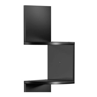 Γωνιακή Ξύλινη Ραφιέρα με 5 Ράφια 20 x 20 x 127.5 cm Χρώματος Μαύρο VASAGLE LBC20BK