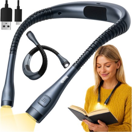 Izoxis Φωτιστικό Λαιμού Αναγνωστικό Νύχτας LED USB-C Επαναφορτιζόμενο 25675