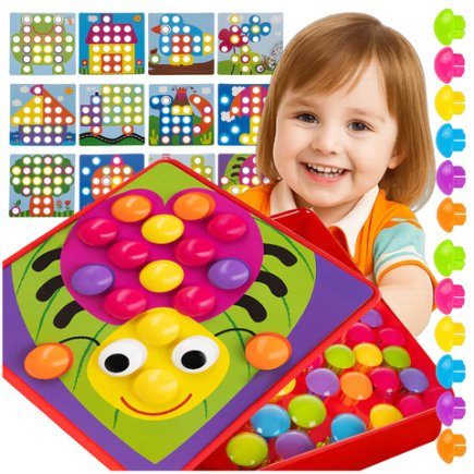 Ruhhy Μωσαϊκό Puzzle Montessori για Εκπαιδευτικό Χειρισμό Χεριών 26107