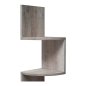 Γωνιακή Ξύλινη Ραφιέρα με 5 Ράφια 20 x 20 x 127.5 cm Χρώματος Γκρι VASAGLE LBC020M01