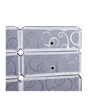 Stand Αποθήκευσης 32 Ζευγαριών Παπουτσιών 95 x 37 x 160 cm HOMCOM 837-017