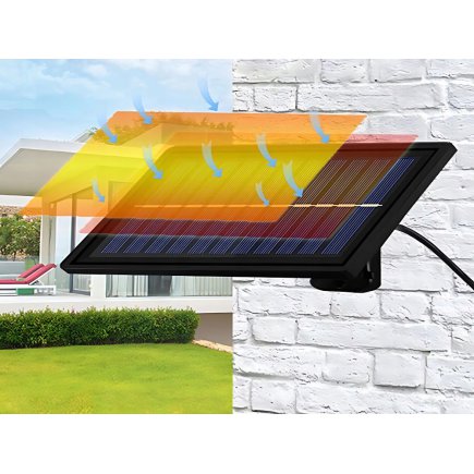 Verk Group Ηλιακό LED Εξωτερικό Φωτιστικό Οροφής με Τηλεχειριστήριο και Αισθητήρα Σούρουπου 5907451368459