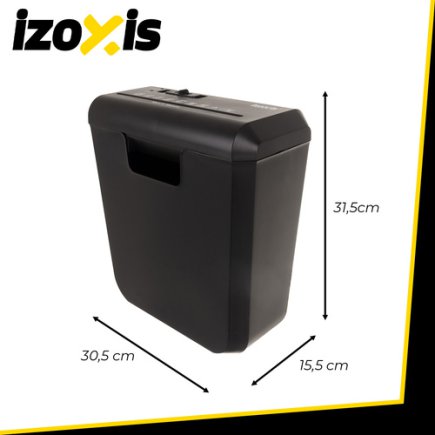 Καταστροφέας Εγγράφων 10L για Χαρτί, CD και Κάρτες με Αυτόματη Εκκίνηση & Λειτουργία Αντιστροφής 26136 Izoxis