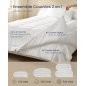Σετ Παπλωμάτων 2 σε 1 SONGMICS HOME, 200 x 200 cm, 150 GSM Καλοκαιρινό & 350 GSM Χειμερινό, 500 GSM Όλες οι Εποχές, Λευκό Cloud 