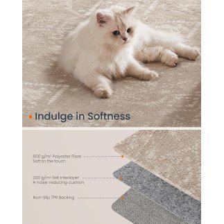 SONGMICS Χαλί Boho Chic Πολυεστέρας 170x120 εκ. Καπουτσίνο Μπεζ TAR027K01