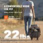 Τροχήλατο Κλουβί Μεταφοράς Κατοικιδίων VEVOR, Εγκεκριμένο για Αεροπορικές Μεταφορές, Γκρι CWLGXHS22LBSACDGXV0