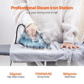 VEVOR Ατμοσίδερο 1600W για Ρούχα με Αυτόματη Απενεργοποίηση και Αυτοκαθαρισμό για Σιδέρωμα ZQYDJYSCS000B4YHNV2