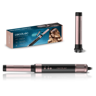 Airwrap Ψαλίδι Μαλλιών με Τεχνολογία Coanda Bamba CeramicCare 2in1 AirGlam - Μαύρο  CEC-00244 Cecotec