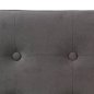 Atmosphera Γκρι Βελούδινο Παγκάκι 76x38x38 εκ με Αποθηκευτικό Χώρο και Μοντέρνο Σχεδιασμό 140091E